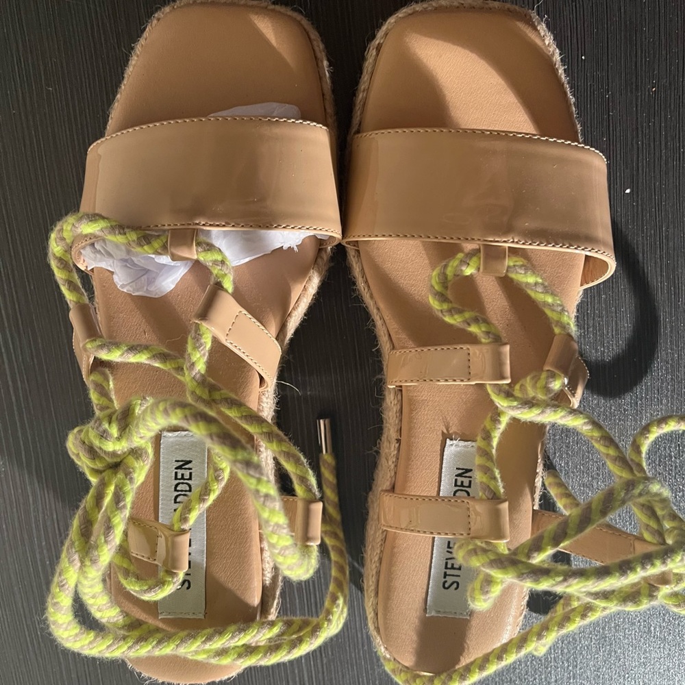Funky boho lace up Steve Madden sandals - NEVER WORN, NWOT